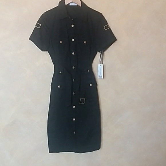 Calvin Klein Dresses & Skirts - HOST PICK Calvin Klein navy military style size 6